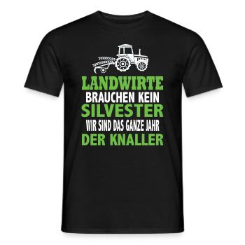 Landwirtschaft Landwirte Bauern Bauernkind Traktor - Männer T-Shirt - Schwarz - Vorne - AI Model Male 178 light (178cm)