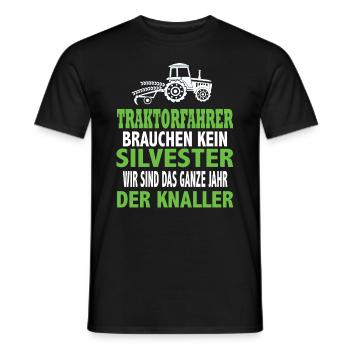 Traktor Trekker Landwirtschaft Landwirte Bauern - Männer T-Shirt - Schwarz - Vorne - AI Model Male 178 light (178cm)