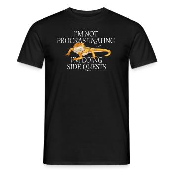 Im Doing Side Quest RPG Rollenspiel Würfel - Männer T-Shirt - Schwarz - Vorne - AI Model Male 178 light (178cm)