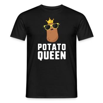 Patate Queen Shirt Patate Chemises Pour Femmes Enfants - T-shirt homme - noir - Devant - AI Model Male 178 light (178cm)