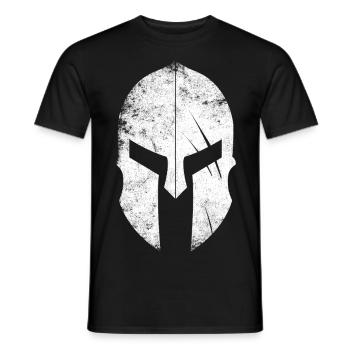 Workout Krieger spartan helmt Bodybuilding mma gy - Männer T-Shirt - Schwarz - Vorne - AI Model Male 178 light (178cm)