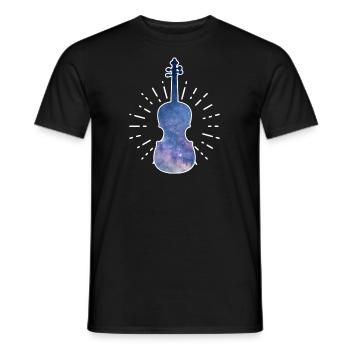 Viola Viola Stars Space Gift - Men's T-Shirt - black - Front - AI Model Male 178 light (178cm)