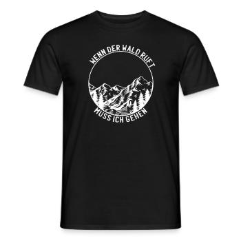 La forêt Appelle - T-shirt homme - noir - Devant - AI Model Male 178 light (178cm)