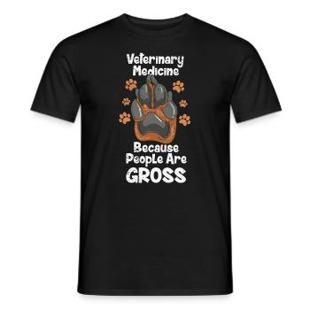 Veterinary Medicine Vet Tech Veterinary - Men's T-Shirt - black - Front - AI Model Male 178 light (178cm)