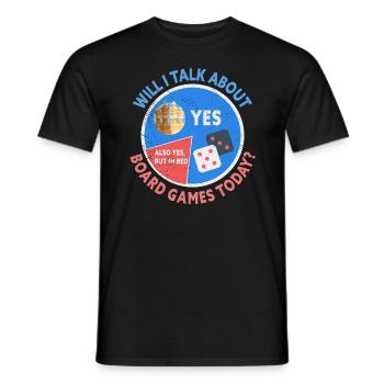 Board Games Board Game Nights - Men's T-Shirt - black - Front - AI Model Male 178 light (178cm)