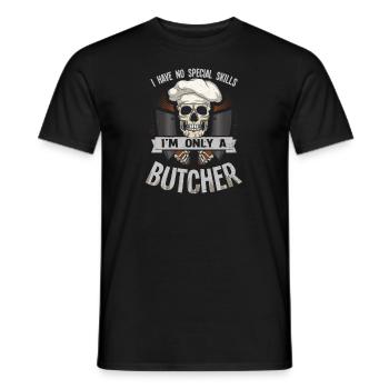 Metzger keine besonderen Fähigkeiten - Männer T-Shirt - Schwarz - Vorne - AI Model Male 178 light (178cm)