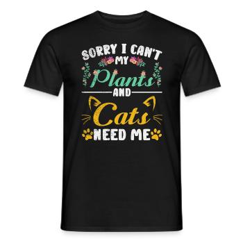 Jardinage Plantes botaniques Adorables - T-shirt homme - noir - Devant - AI Model Male 178 light (178cm)