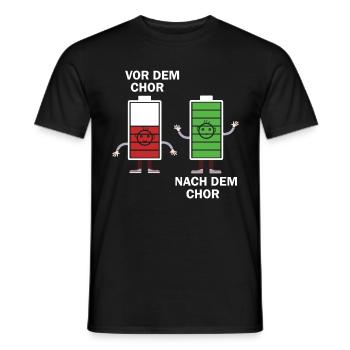 Nach dem Chor - Männer T-Shirt - Schwarz - Vorne - AI Model Male 178 light (178cm)