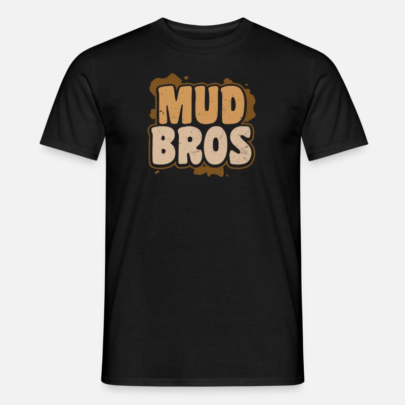 Mud Run Mud Bros - Men’s T-shirt - black