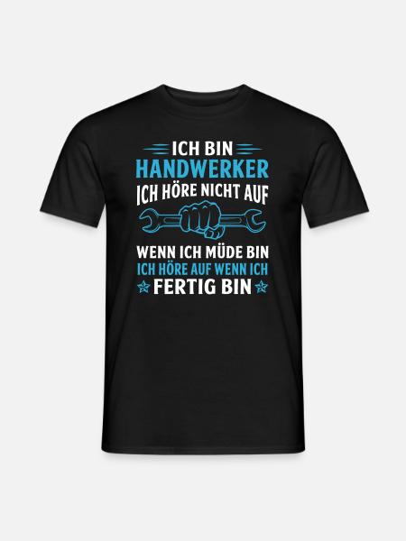 ich bin handwerker - Männer T-Shirt - Schwarz