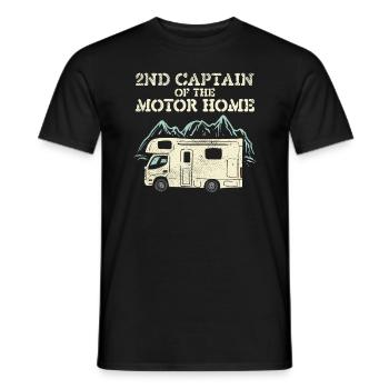 Camping Van Camper Mobile Home - Men's T-Shirt - black - Front - AI Model Male 178 light (178cm)