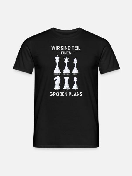 Schach Verschwörung Verschwörungstheoretiker - Männer T-Shirt - Schwarz
