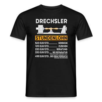 Drechsler Drechseln Drechselbank Drechsel - Männer T-Shirt - Schwarz - Vorne - AI Model Male 178 light (178cm)