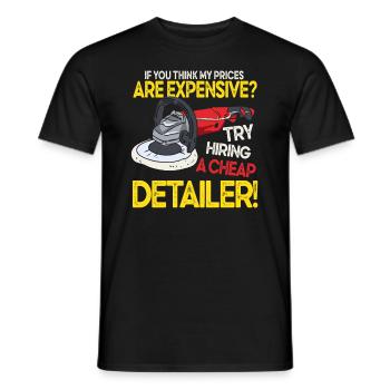 Auto Detailing Car Detailer - Men's T-Shirt - black - Front - AI Model Male 178 light (178cm)