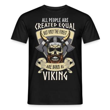 Odin Mythologie Guerrier - T-shirt homme - noir - Devant - AI Model Male 178 light (178cm)