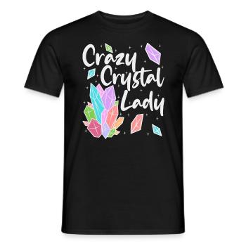 Cristaux Géologie Géologues Gemmes Minéraux - T-shirt homme - noir - Devant - AI Model Male 178 light (178cm)