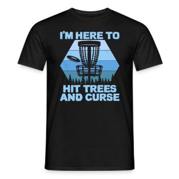 Disques de golf de golf Frisbee Frolf Discgolf - T-shirt homme - noir - Devant - AI Model Male 178 light (178cm)