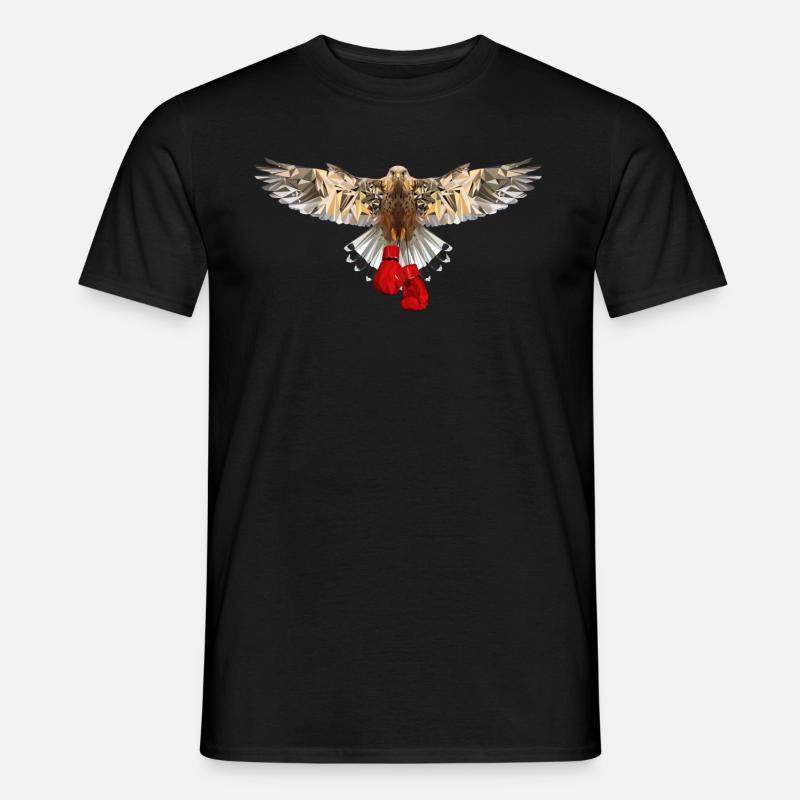 Falke Polygon Boxhandschuhe ready - Männer T-Shirt - Schwarz