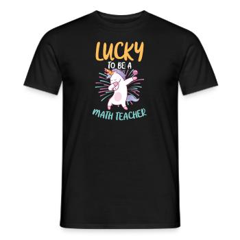 Mathelehrer zum Glück zu sein - Männer T-Shirt - Schwarz - Vorne - AI Model Male 178 light (178cm)