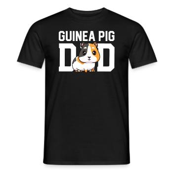 Cadeau de papa cochon d’Inde pour les amoureux du cochon d’Inde Propriétaire - T-shirt homme - noir - Devant - AI Model Male 178 light (178cm)