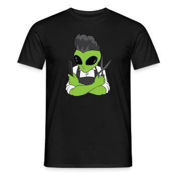 Barbier Alien - T-shirt homme - noir - Devant - AI Model Male 178 light (178cm)