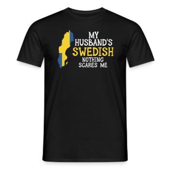Suède Mari Marié Suédois Suédois - T-shirt homme - noir - Devant - AI Model Male 178 light (178cm)