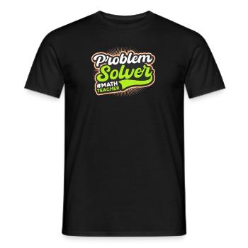 Professeur de mathématiques Résolution de problèmes - T-shirt homme - noir - Devant - AI Model Male 178 light (178cm)