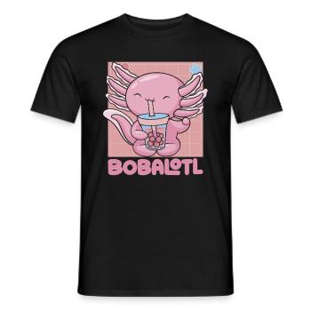 Bobalotl Boba Thé Axolotl - T-shirt homme - noir - Devant - AI Model Male 178 light (178cm)