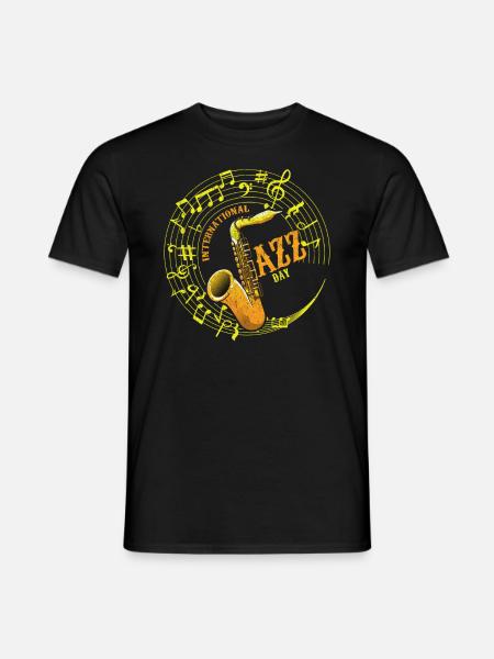 Jazz Music Saxophone Saxophonists Musicians - Men's T-Shirt - black