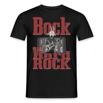 Bock auf Hardrock - Männer T-Shirt - Schwarz - Vorne - AI Model Male 178 light (178cm)