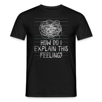 Psychology Psychologist Psychiatry Humor - Men's T-Shirt - black - Front - AI Model Male 178 light (178cm)