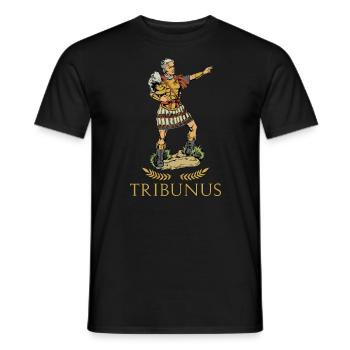 Römischer Offizier - Tribunus - Männer T-Shirt - Schwarz - Vorne - AI Model Male 178 light (178cm)