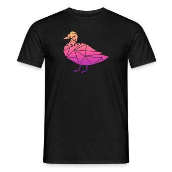 Ducks Swimming Fly Waddle Rubber Duck Duck - Men's T-Shirt - black - Front - AI Model Male 178 light (178cm)
