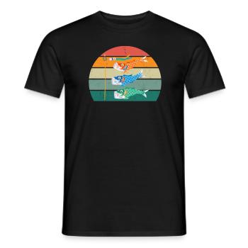 Drachensteigen Wind Herbst Papierdrache Drachen - Männer T-Shirt - Schwarz - Vorne - AI Model Male 178 light (178cm)