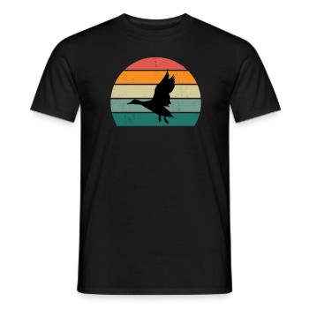 Ducks Swimming Fly Waddle Rubber Duck Duck - Men's T-Shirt - black - Front - AI Model Male 178 light (178cm)