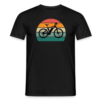 Fahrrad Fahrradfahren Fahrradfahrer Stadtrad Rad - Männer T-Shirt - Schwarz - Vorne - AI Model Male 178 light (178cm)