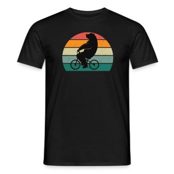 Fahrrad Fahrradfahren Fahrradfahrer Stadtrad Rad - Männer T-Shirt - Schwarz - Vorne - AI Model Male 178 light (178cm)