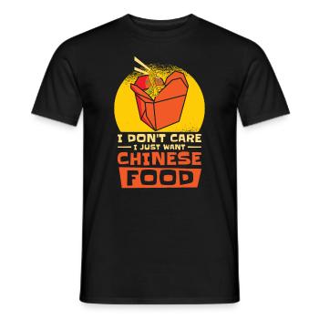 Asiatisch Essen Chinesisch Essen Fan Nudel Foodie - Männer T-Shirt - Schwarz - Vorne - AI Model Male 178 light (178cm)