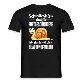 Schrittzähler Sind Für Fortgeschrittene Schnecken - Männer T-Shirt - Schwarz - Vorne - AI Model Male 178 light (178cm)