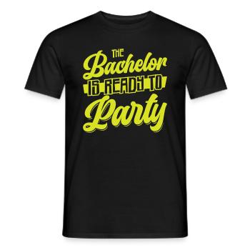 Bachelor Drinking Liquor Bachelor Party Groom - Men's T-Shirt - black - Front - AI Model Male 178 light (178cm)