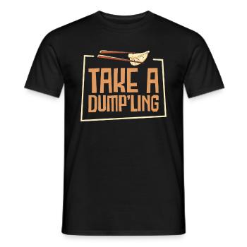 Boulettes Cuisine asiatique Fan de nourriture chinoise - T-shirt homme - noir - Devant - AI Model Male 178 light (178cm)