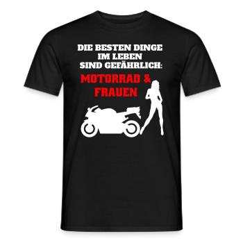 Motorrad Motiv für Biker mit Spruch - lustig - Männer T-Shirt - Schwarz - Vorne - AI Model Male 178 light (178cm)