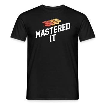 Mastered It Masters Degree Graduation Ceremony - Men's T-Shirt - black - Front - AI Model Male 178 light (178cm)