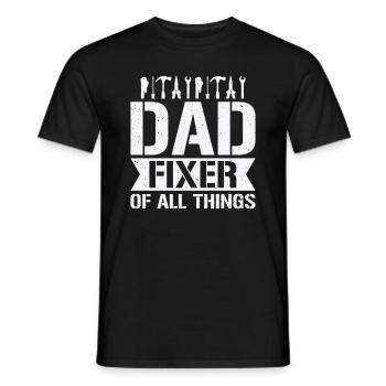 Dad Carpenter Woodworker Woodworking - Men's T-Shirt - black - Front - AI Model Male 178 light (178cm)