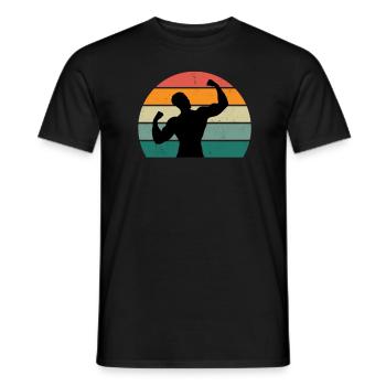 Krafttraining Fitnessstudio fitness sport Training - Männer T-Shirt - Schwarz - Vorne - AI Model Male 178 light (178cm)