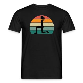 Krafttraining Fitnessstudio fitness sport Training - Männer T-Shirt - Schwarz - Vorne - AI Model Male 178 light (178cm)