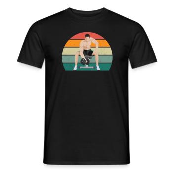 Krafttraining Fitnessstudio fitness sport Training - Männer T-Shirt - Schwarz - Vorne - AI Model Male 178 light (178cm)