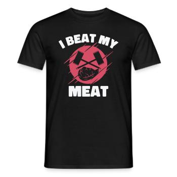 Chefkoch Kulinarisch Fleischliebhaber Kochen - Männer T-Shirt - Schwarz - Vorne - AI Model Male 178 light (178cm)