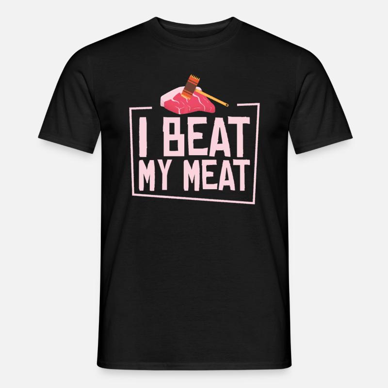 Chefkoch Kulinarisch Fleischliebhaber Kochen - Männer T-Shirt - Schwarz