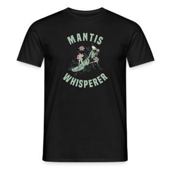 Praying mantis Insect lover Mantis - Men's T-Shirt - black - Front - AI Model Male 178 light (178cm)